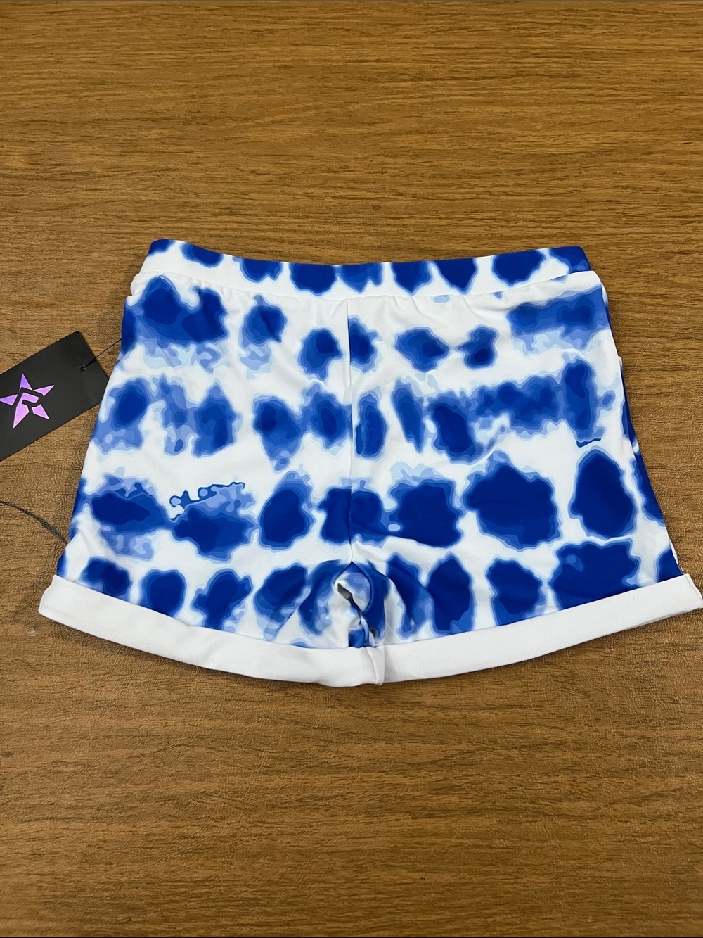 Rebel Athletic Cheer Athletics Retro Tie Dye Shorts size AXS - Picture 4 of 6